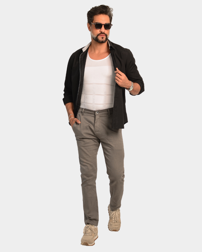 Camisa Masculina de Compressão Ultrafina Fit Shape Pro®