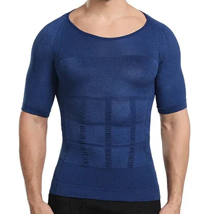 Camisa Masculina de Compressão Ultrafina Fit Shape Pro