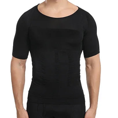 Camisa Masculina de Compressão Ultrafina Fit Shape Pro
