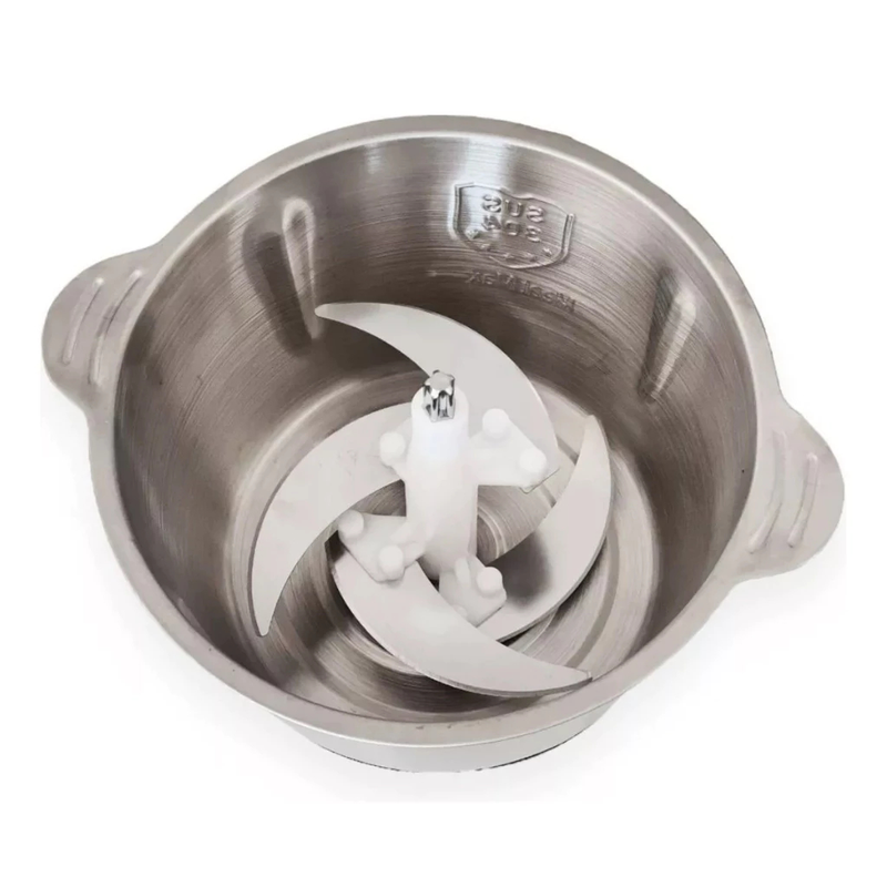 Picador Elétrico de Alimentos Inox 2L/3L | Triturador Potente